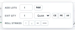 Adjust menu